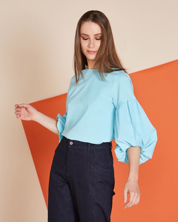 Lennon Courtney at Dunnes Stores Blue Magnolia Blouse