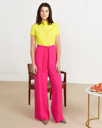 Lennon Courtney at Dunnes Stores Pink Flare Trousers (Limited Edition) thumbnail