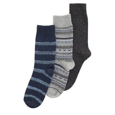 Cotton Blend Socks - Pack Of 3 thumbnail