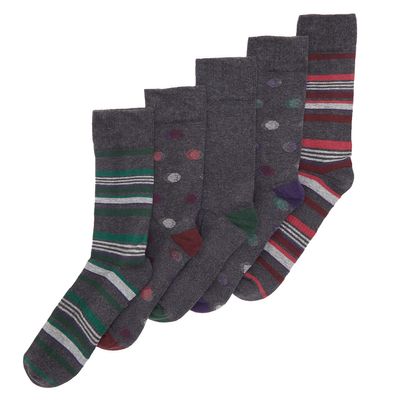 Cushion Sole Socks - Pack Of 5 thumbnail