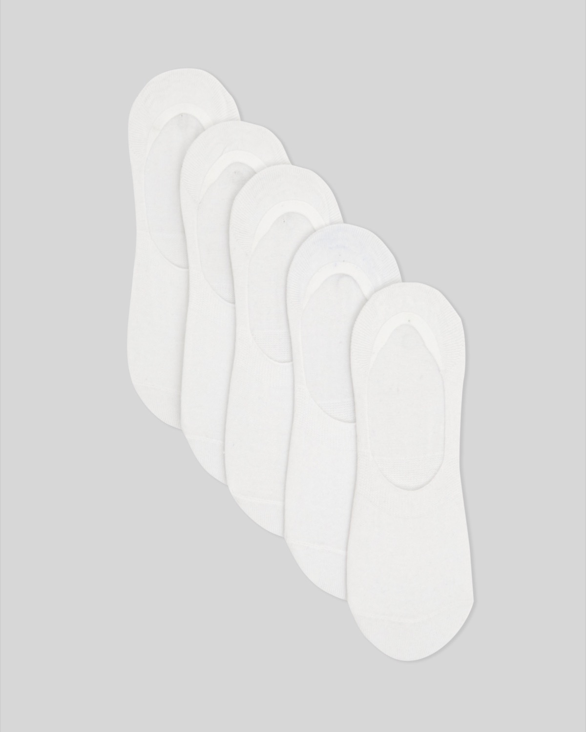 Dunnes Stores | White Invisible Sock - Pack Of 5