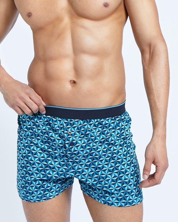 Dunnes Stores | Navy-multi Loose Fit Boxer - Pack Of 3