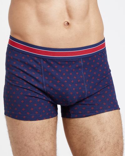 Dunnes Stores | Blue-red Mens Hipsters - Pack Of 3