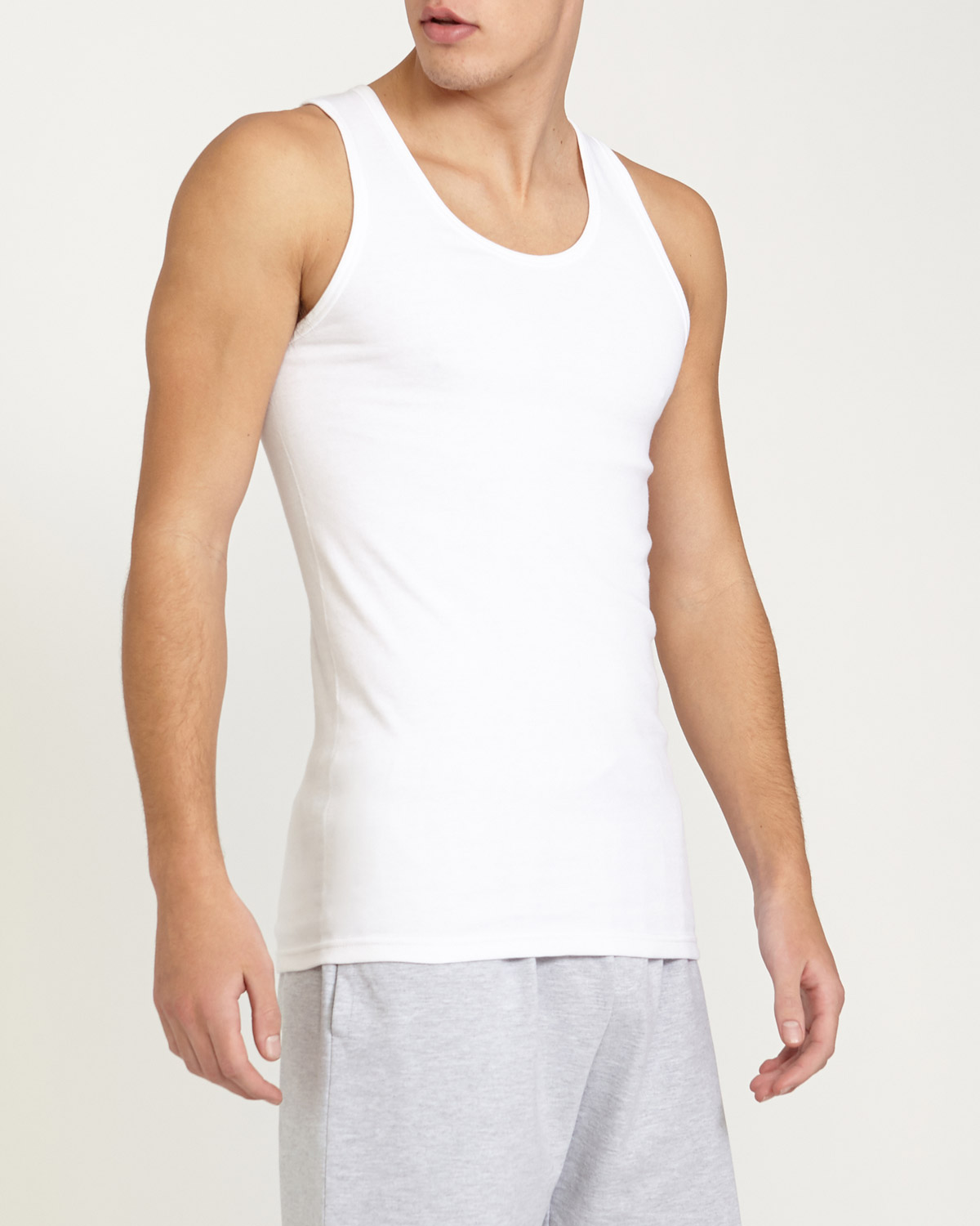 Dunnes Stores | White Cotton Vest - Pack Of 2