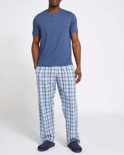 Dunnes Stores  Burgundy Cotton Pyjama Pants