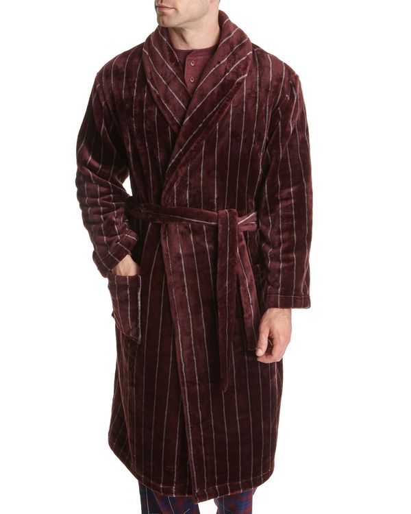 Supersoft Stripe Fleece Robe