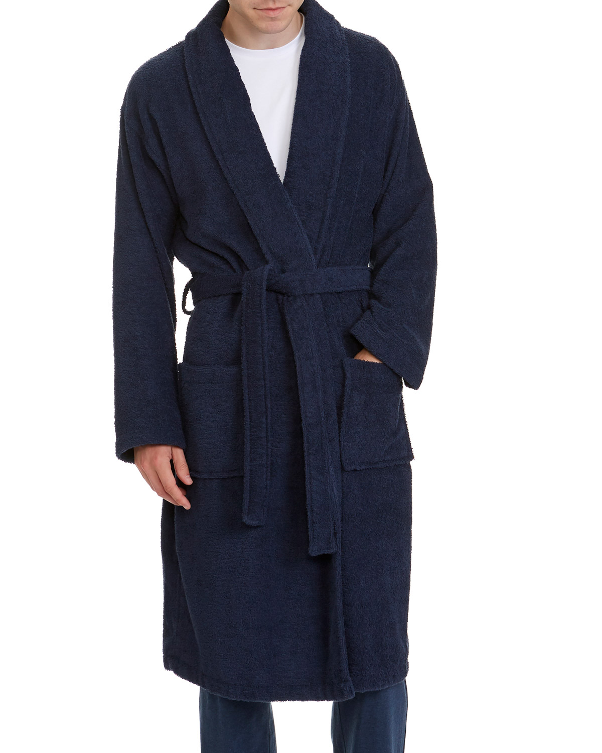 Dunnes Stores | Navy Cotton Towelling Robe