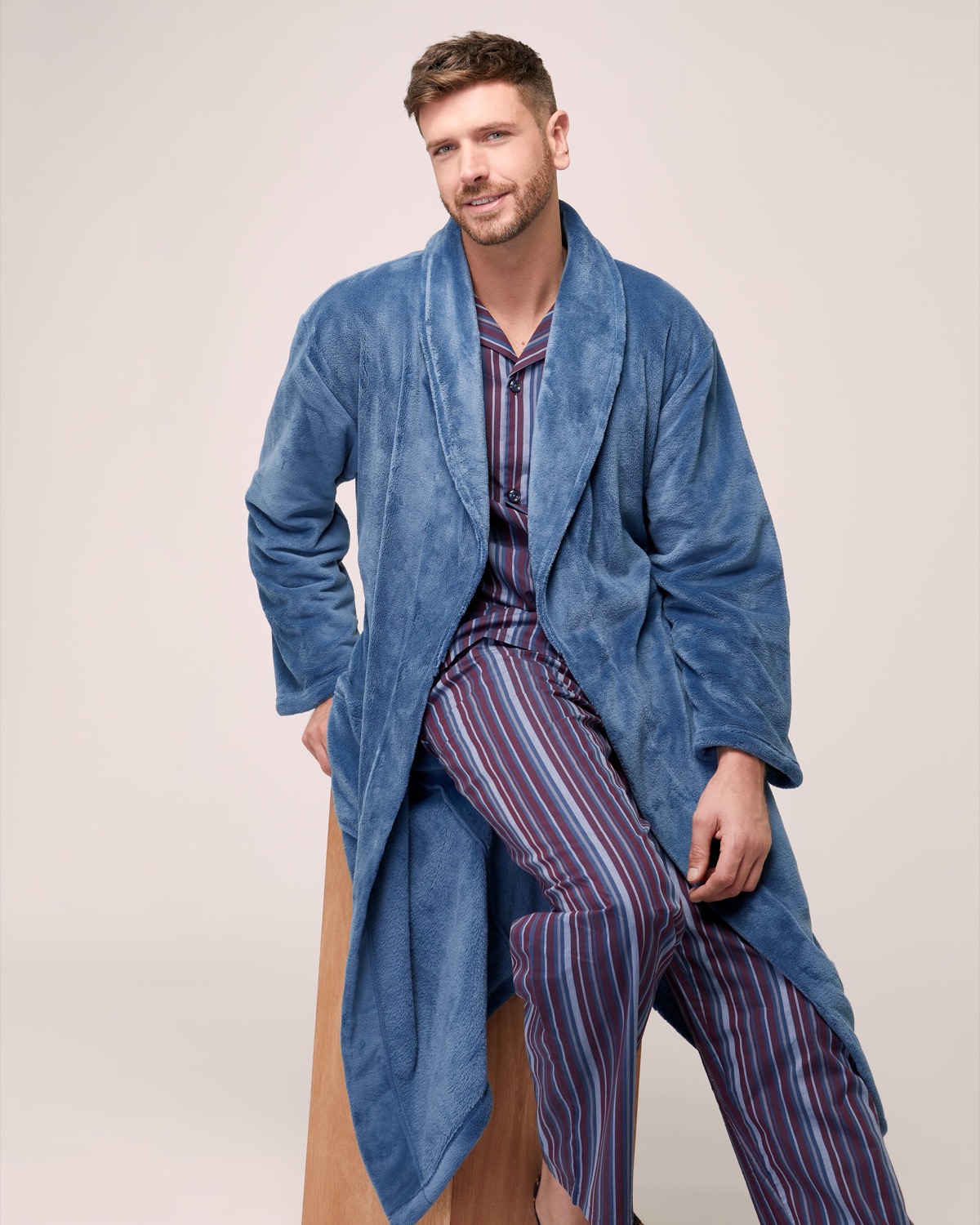 Dunnes Stores  Blue Fluffy Robe