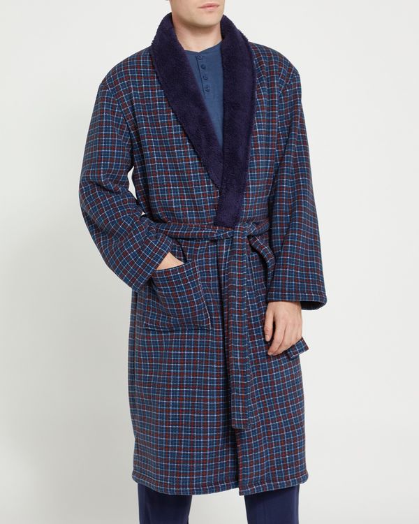 Dunnes Stores | Check Shawl Collar Robe