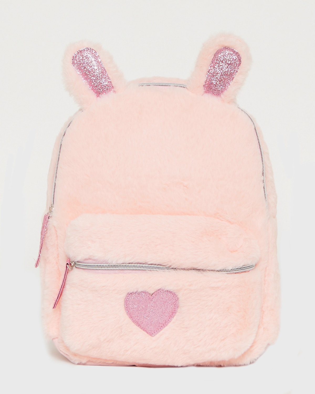 Dunnes Stores | Light-pink Faux Fur Bunny Backpack