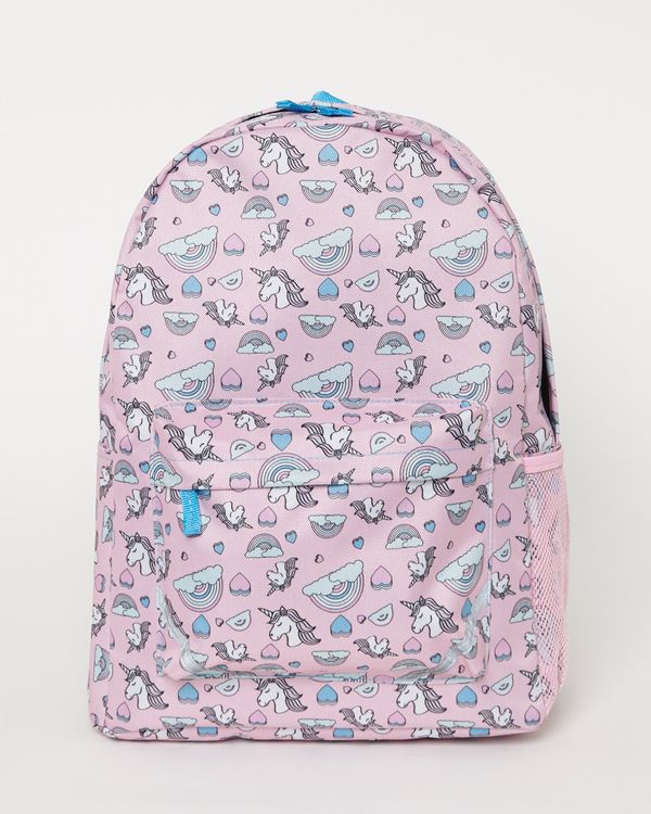 Girls Basic Printed Backpack