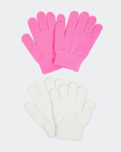 Kids' Knitted Winter Gloves - Pack Of 2 - (3-11 Years)