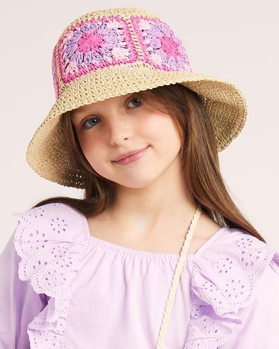 Crochet Style Straw Hat (3-11 years)