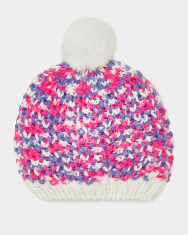 Baby Girls Textured Knit Hat (6 months-6 years)