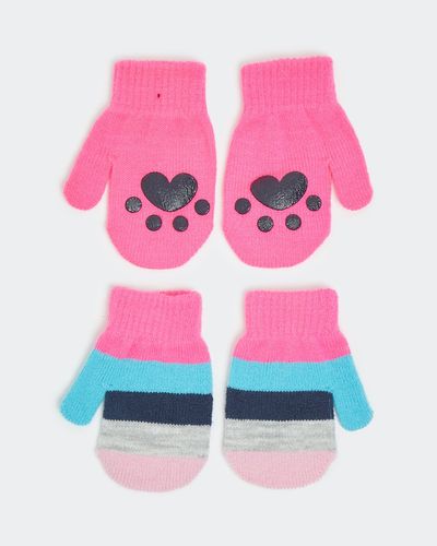 Basic Mittens - Pack Of 2 (6 months - 3 years) thumbnail