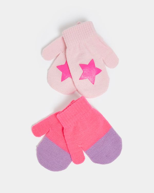 Basic Mitten - Pack Of 2 (6 months - 3 years)