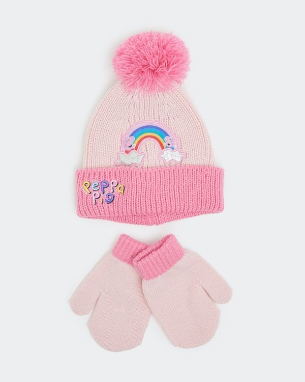 Peppa Pig Hat And Mittens Set (6 months-6 years)