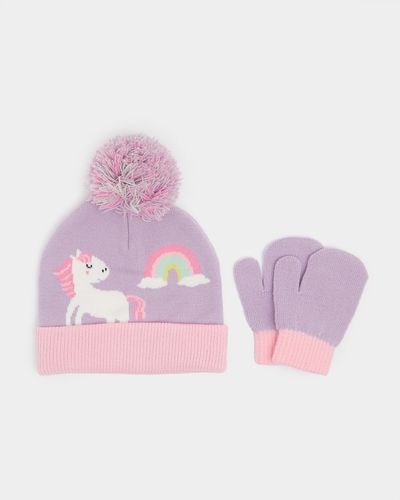 Beanie Hat And Mittens Set (6 Months-6 Years) thumbnail