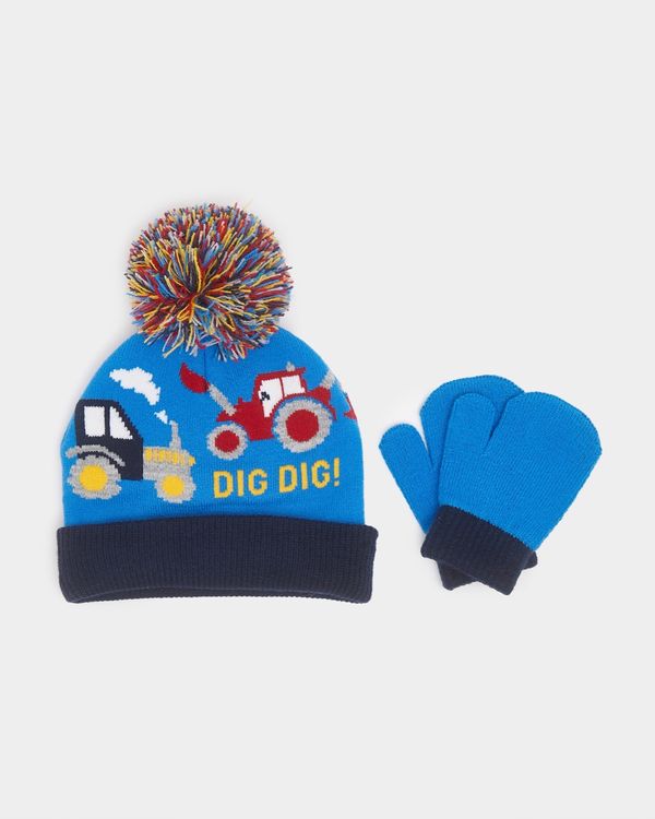 Beanie Hat And Mittens Set (6 Months-6 Years)