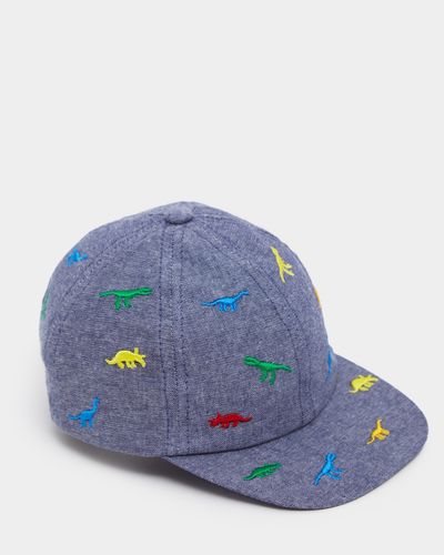 Chambray Embroidered Cap (3 months-3 years)