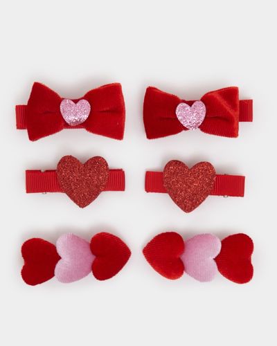 Heart Clips - Pack Of 6