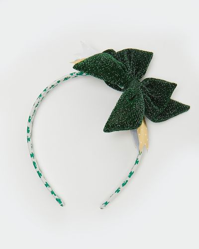Irish Glitter Bow Hairband