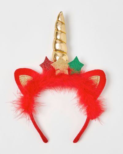 Christmas Unicorn Headband thumbnail
