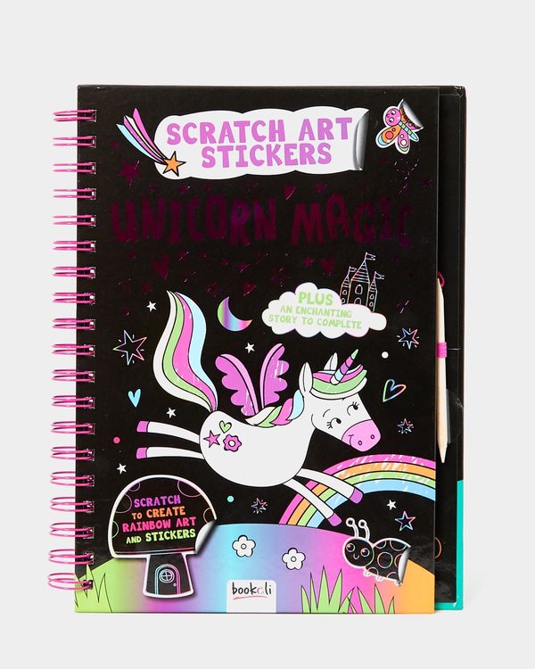Scratch Art Stickers Book