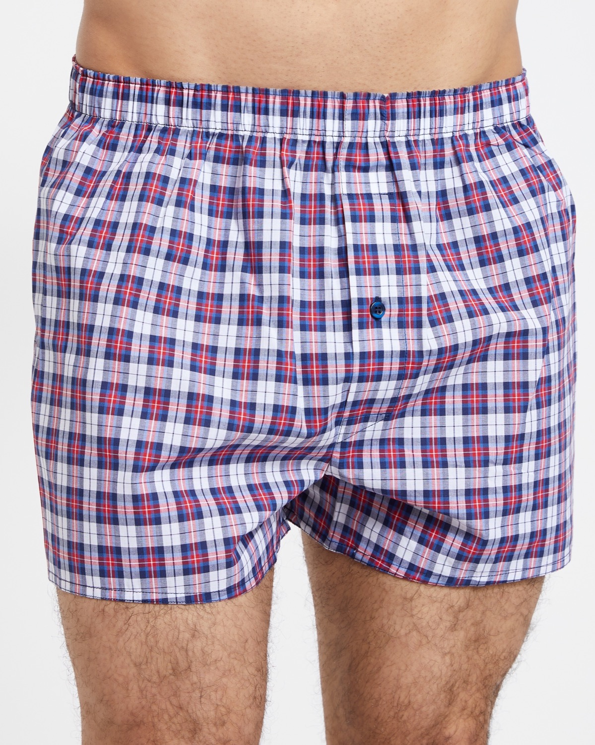 Dunnes Stores | Dark-blue Woven Boxer - Pack Of 3