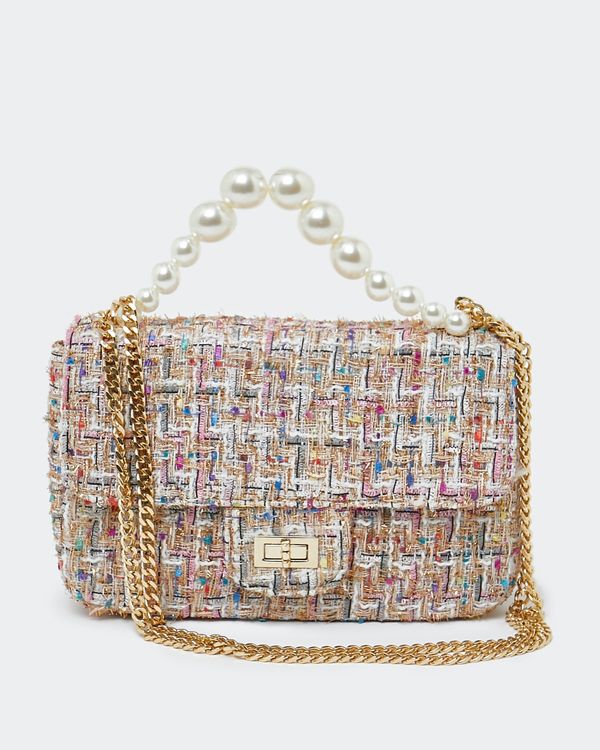 Dunnes Stores | Pink Pearl Boucle Bag