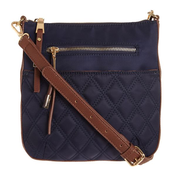 Dunnes Stores | Navy Quilted Nylon Crossbody Bag