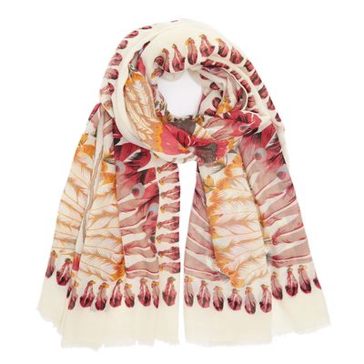 Feather Placement Print Scarf thumbnail