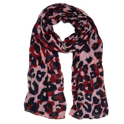 Pink Leopard Scarf thumbnail