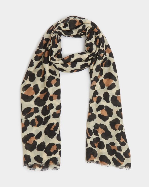 Dunnes Stores | Natural Leopard Scarf