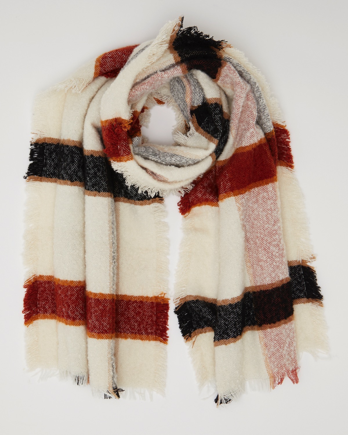 Dunnes Stores | Rust Rust Check Scarf