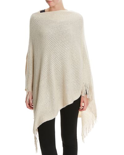 Dunnes Stores | Cream Sequin Poncho