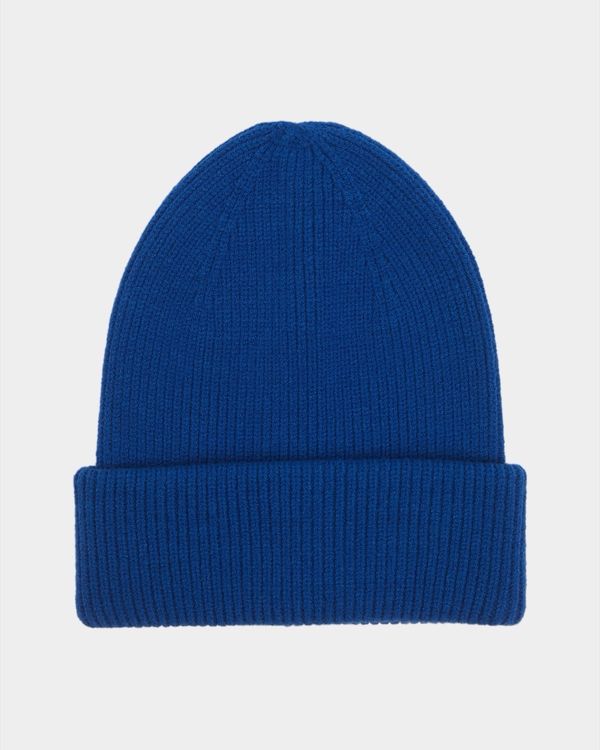 Ribbed Knitted Beanie Hat