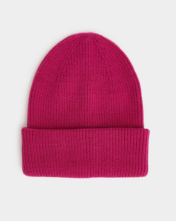 Ribbed Knitted Beanie Hat