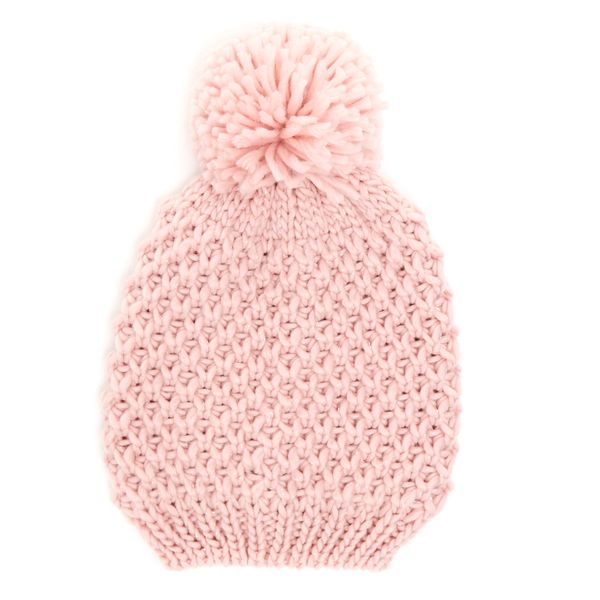 Lurex Knit Pom Hat