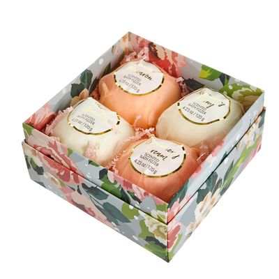 Marble Blossom Bath Fizzers - Set Of 4 thumbnail