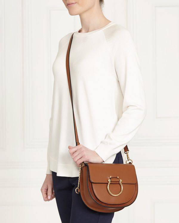 Dunnes Stores | Tan Gallery Saddle Crossbody Bag