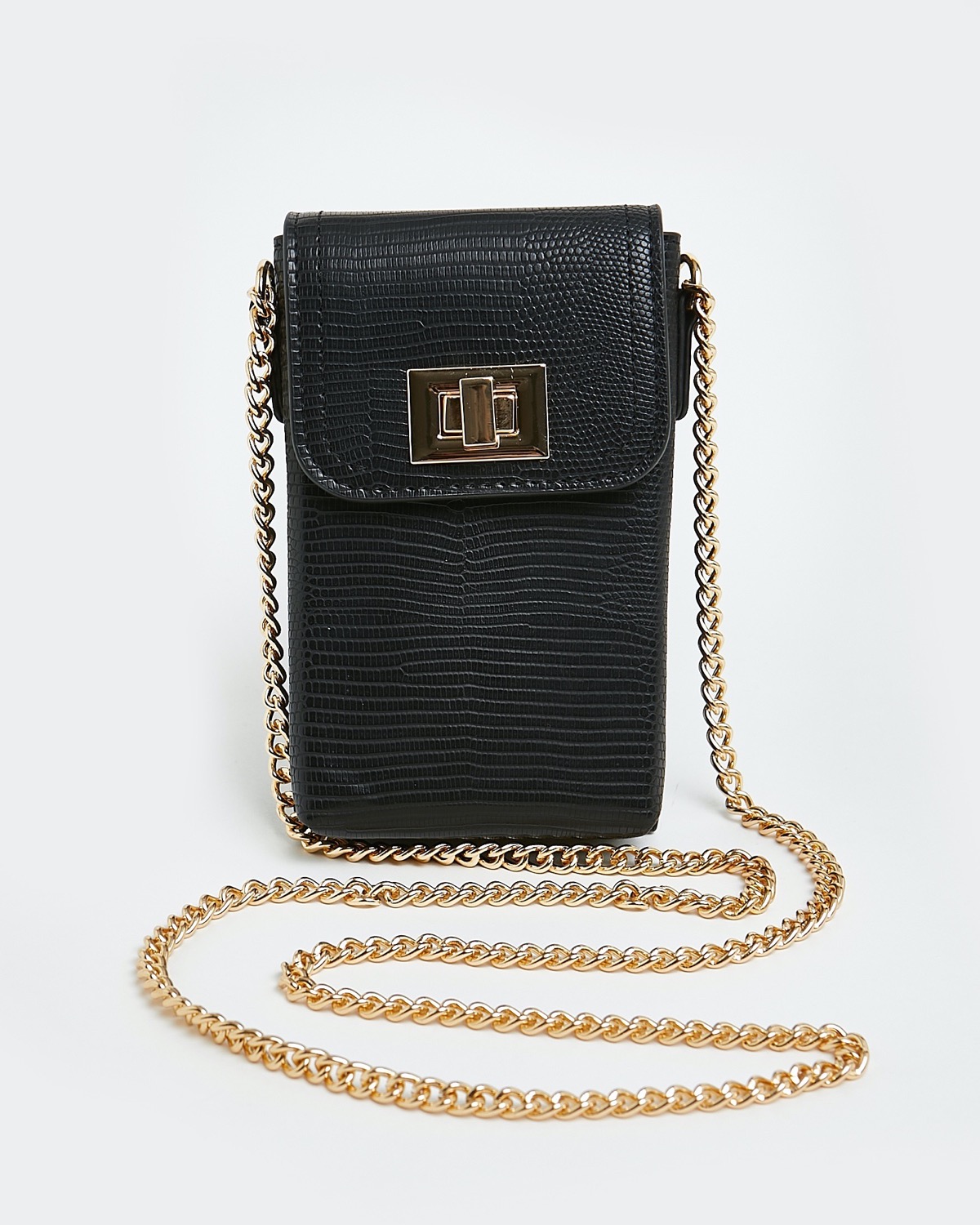 Dunnes Stores | Black Phone Wallet Bag