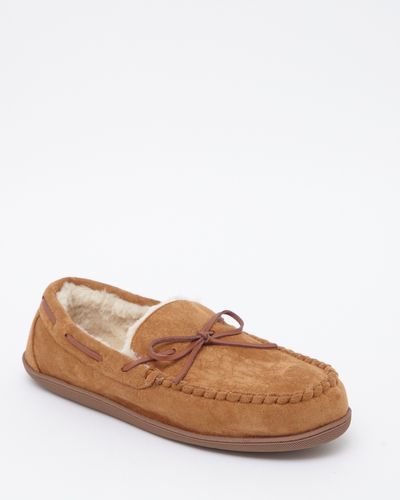 Dunnes Stores | Tan Moccasin Slipper