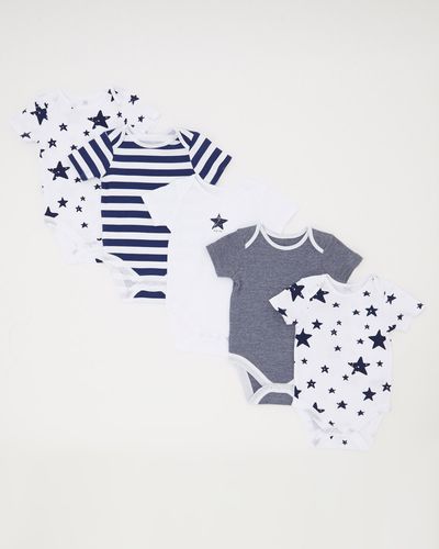 Boys Star Print Sleepsuit - Pack Of 5 (0 months-3 years) thumbnail