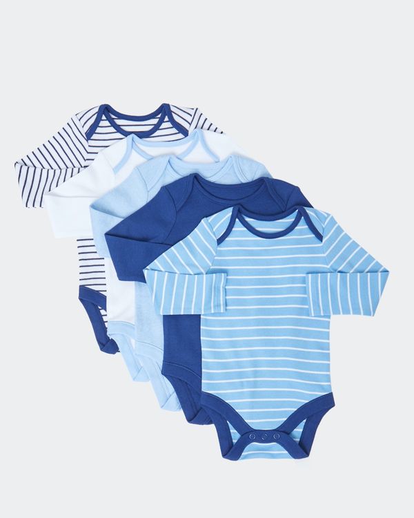Long Sleeve Bodysuits - Pack Of 5 (0 months-3 years)