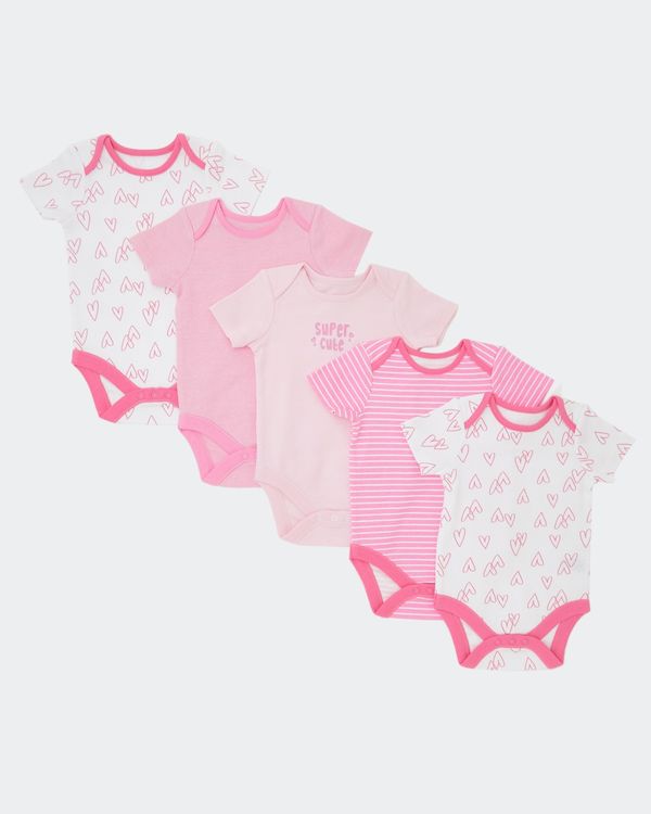Heart Bodysuit - Pack Of 5 (0 months-3 years)