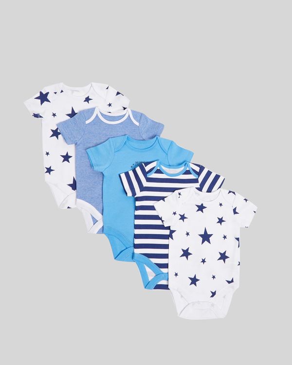 Star Bodysuits - Pack Of 5 (Newborn-3 years)