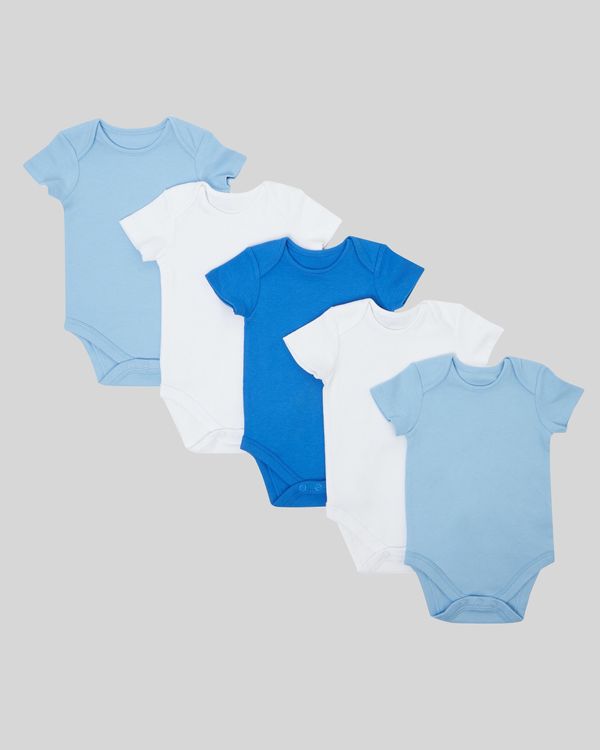 Blue Bodysuit - Pack Of 5 (Newborn-9 months)