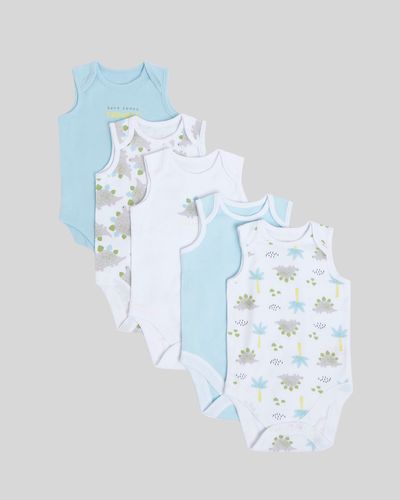 Print Sleeveless Bodysuits - Pack Of 5 (0 months- 3 years) thumbnail