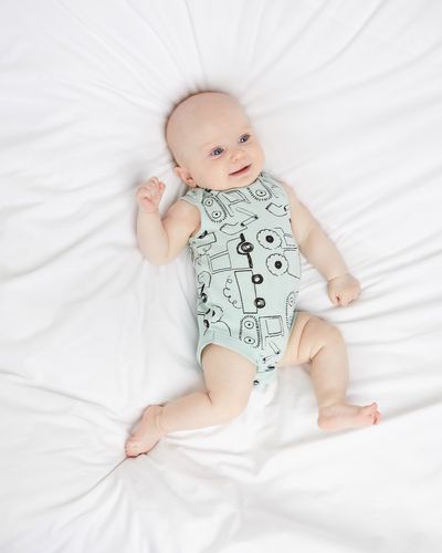 Tractor Sleeveless Bodysuits - Pack of 5 (0 months - 3 years)